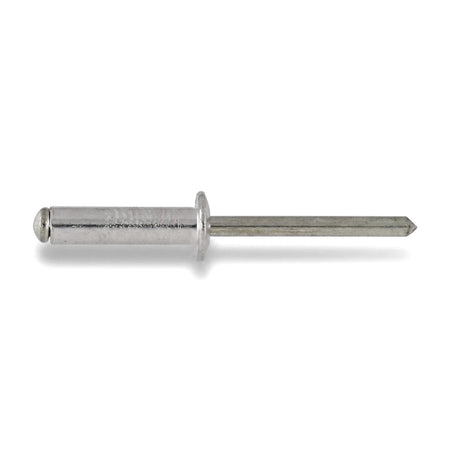 A single 4.0 x 12mm blind rivet with a metallic silver finish, providing a durable fastening solution.