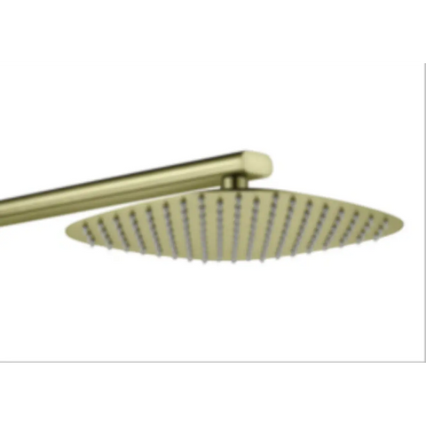 Brass oval shower head