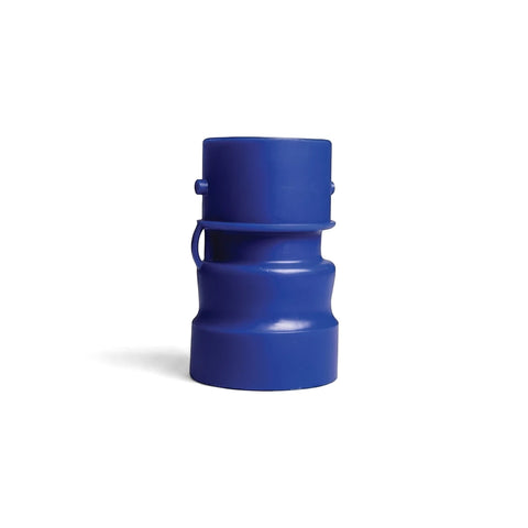 Blue Blu52 Manual Pool Cleaning Twist Lock Adaptor made of durable plastic for connecting pool cleaning equipment.