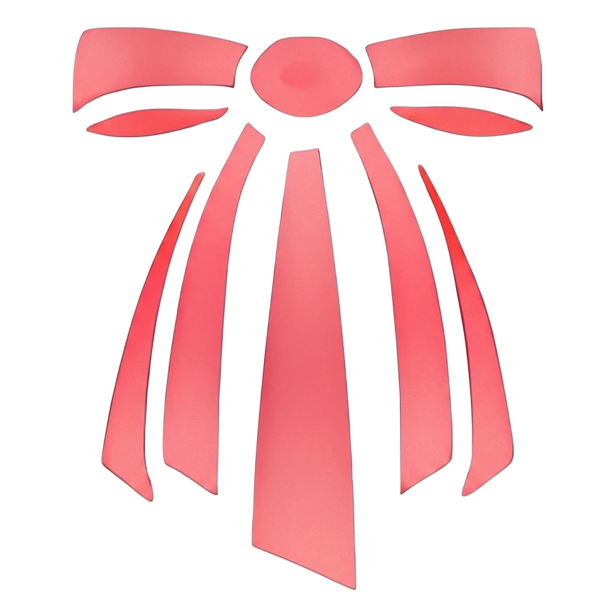 Pink bow design C110 Stencil 125 paint stencil, isolated on a white background, perfect for crafts and decoration.