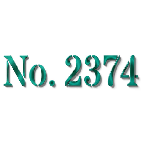 C127 Stencil 141 Paint Stencils showing the number 2374 in a teal green stencil font.