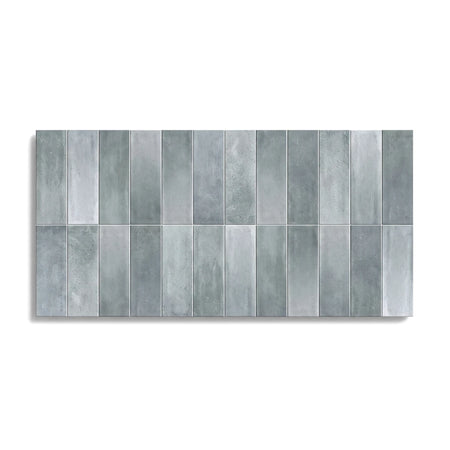 Cemento Ocean 30x60cm tiles in a rectangular arrangement, featuring a grey-blue concrete-like texture.