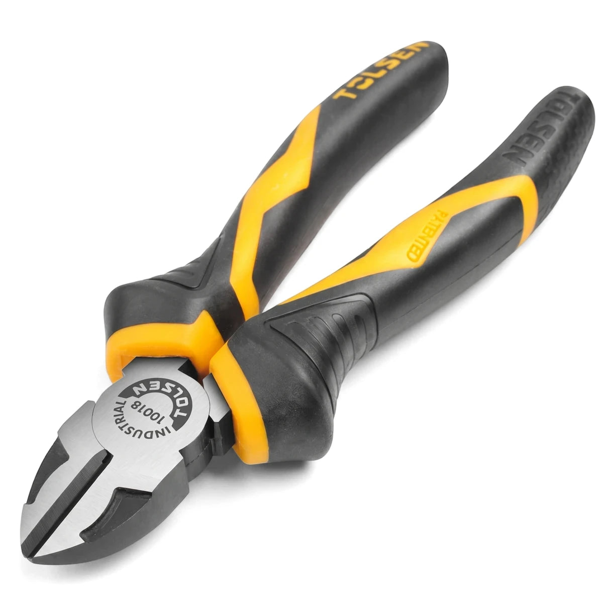 Chrome Vanadium Diagonal Pliers - 160mm, with black and yellow handles, shown from a top-down angle on a white background.