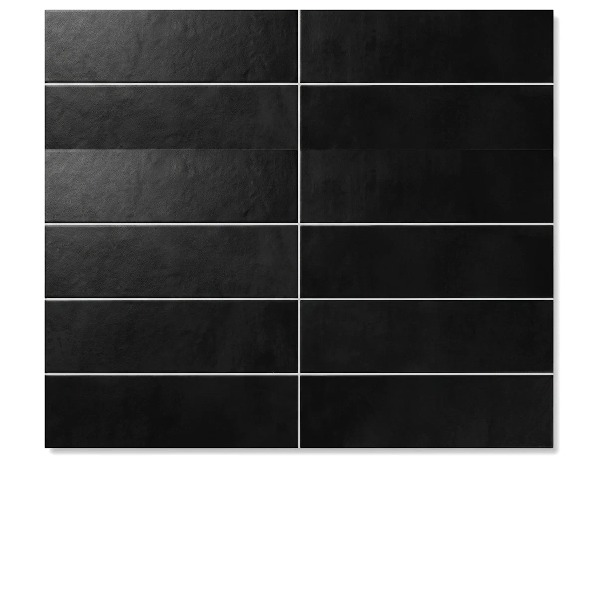 Black rectangular Citi Eclipse tiles, 30x60cm, displayed in a grid of eight pieces for flooring or wall applications.