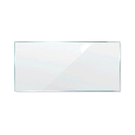 Clear rectangular Lens Shade 10 Welding Helmet Lense with subtle blue edges and reflections.