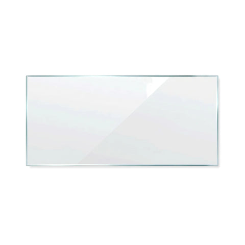 Clear rectangular Lens Shade 10 Welding Helmet Lense with subtle blue edges and reflections.