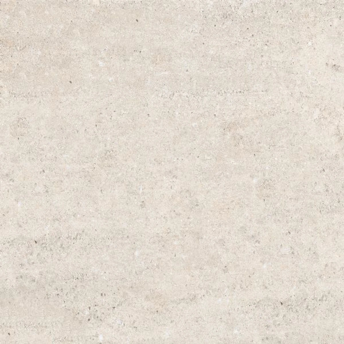 Clifton Bone 40x40cm tile with a textured, light beige surface, showing subtle striations and natural specks.