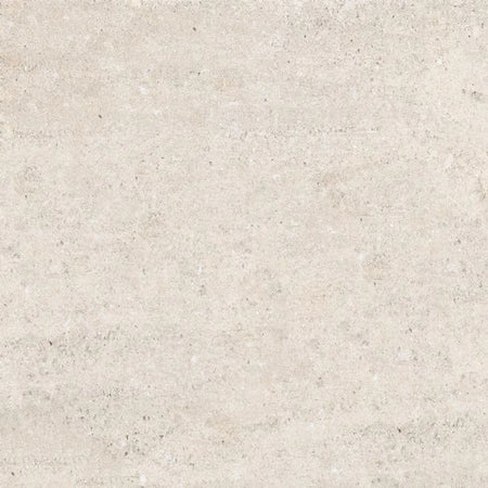 Clifton Bone 40x40cm tile with a textured, light beige surface, showing subtle striations and natural specks.