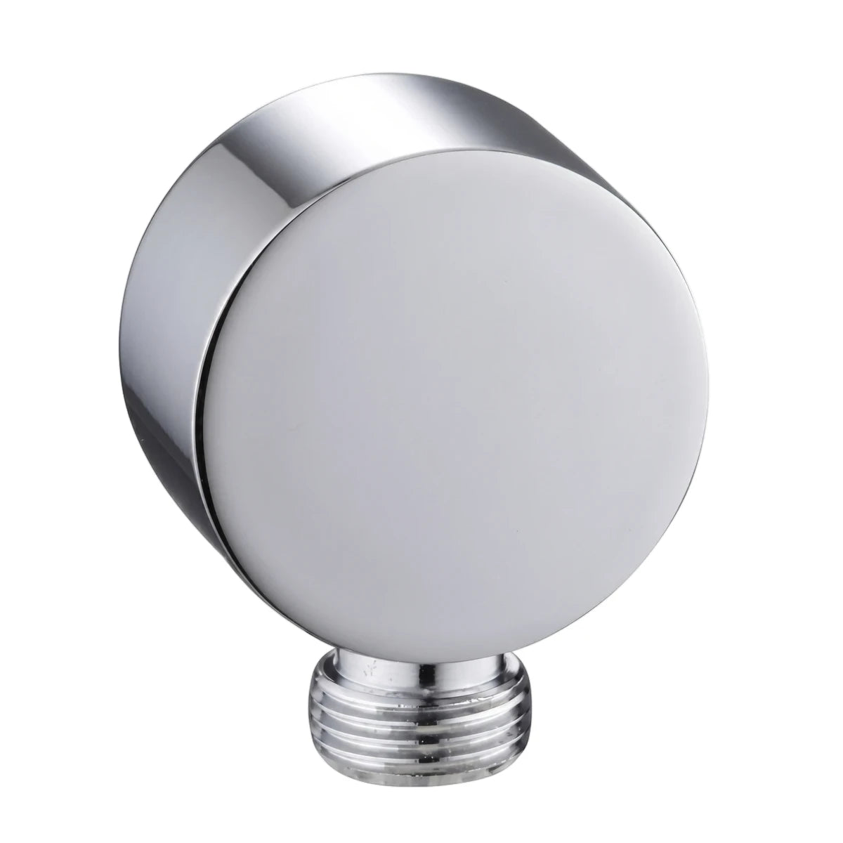 Cobra Zambezi round outlet elbow for hand shower, featuring a polished chrome finish and a visible threaded connection.