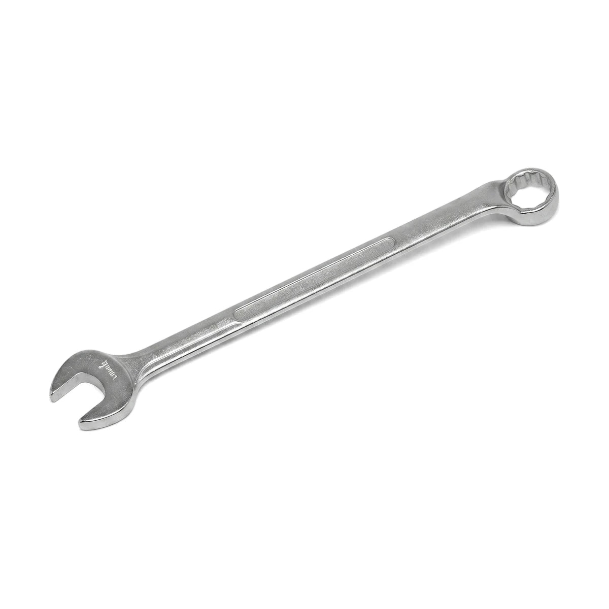 Silver 30mm combination spanner, a versatile metal hand tool for various mechanical tasks.