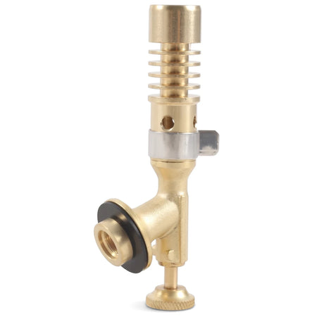 Compact Blow Torch 1350 Bt4, featuring a brass body with a ribbed upper section, a side fitting, and a control knob.