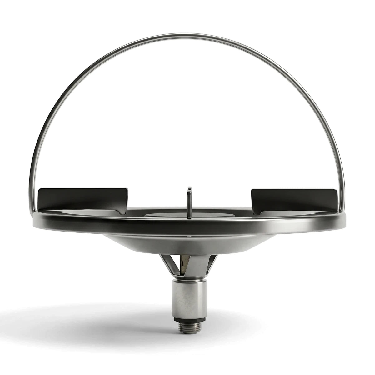 Metallic Cook & Go 2Kg Gas Cylinder and Cooker Top Set, featuring a circular burner and a handle for portability.