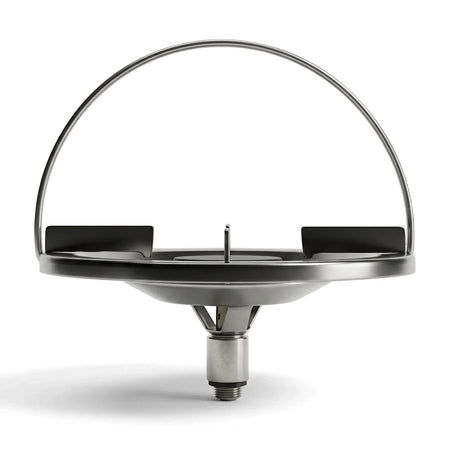 Metallic Cook & Go 2Kg Gas Cylinder and Cooker Top Set, featuring a circular burner and a handle for portability.