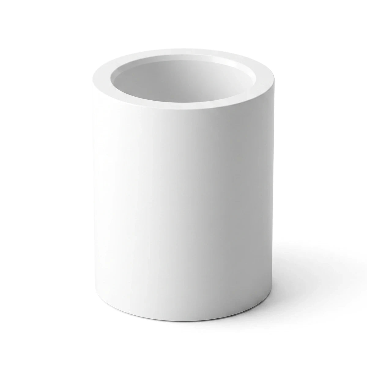 Coupling 25mm 10 per pack coupler, white plastic cylindrical sleeve connector for joining 25mm pipe sections.