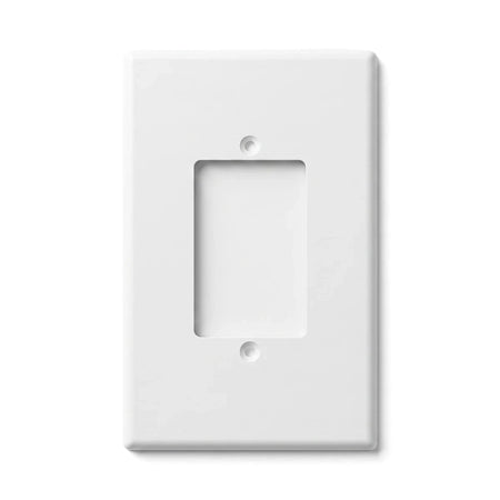 White rectangular Crabtree3L Switch Cover Plate for electrical light switches, seen from a straight-on perspective.
