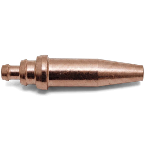 Copper-colored Cutting Nozzle Anm 12mm Nozel, visible from a side view against a white background.