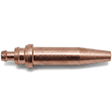 Copper cutting nozzle Anm 20mm for welding and metalworking applications, side view.