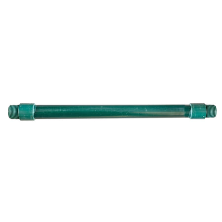 Dark green 15mm X 400mm Micro Standpipe, featuring threaded ends, presented horizontally for plumbing and irrigation