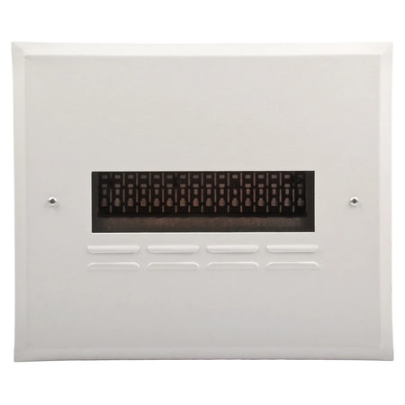 White Db 12 Way Flush Samite budget distribution board enclosure, rectangular with internal components visible through a
