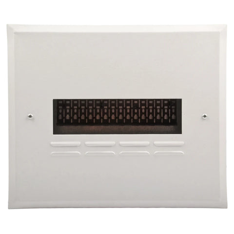 White Db 12 Way Flush Samite budget distribution board enclosure, rectangular with internal components visible through a