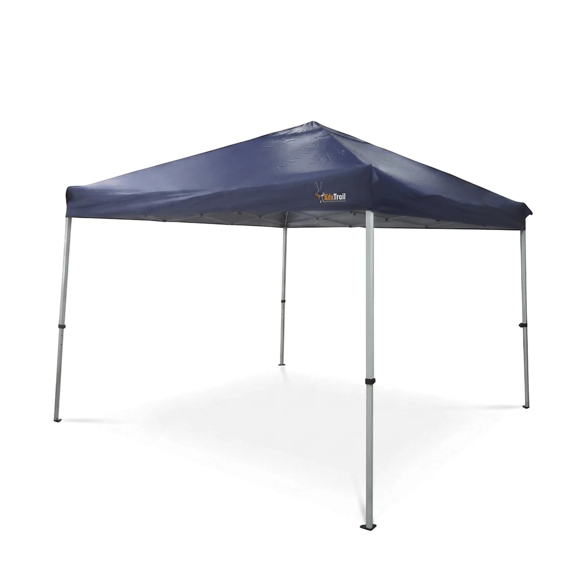 Deluxe Outdoor Gazebo 3X3M with a dark blue canopy and sturdy metal frame, designed for shade, viewed from a slight angle.