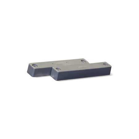 Two grey rectangular Dls-Heavy Duty Magnetic Contacts for security hardware applications, shown at an angle.