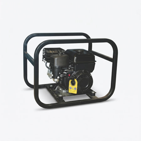 Black drive unit with H225 engine, featuring a sturdy black metal frame, viewed from a slightly elevated front-left angle.