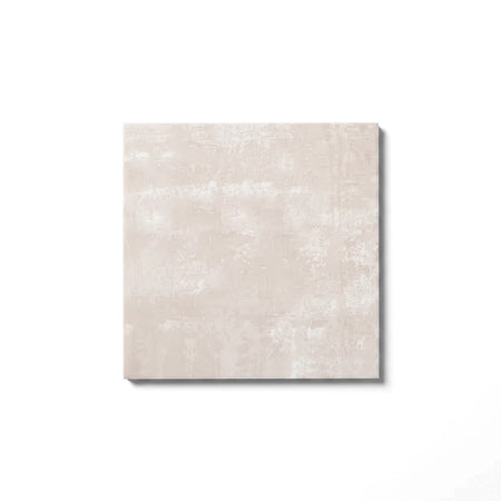 Echo Mushroom 50x50cm ceramic tile with a light beige, textured, distressed surface, ideal for flooring or wall applications.