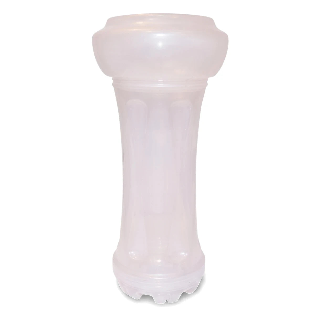 ECOFIBRE Reusable Floater (Empty Body), a translucent plastic bottle-like container for various uses.