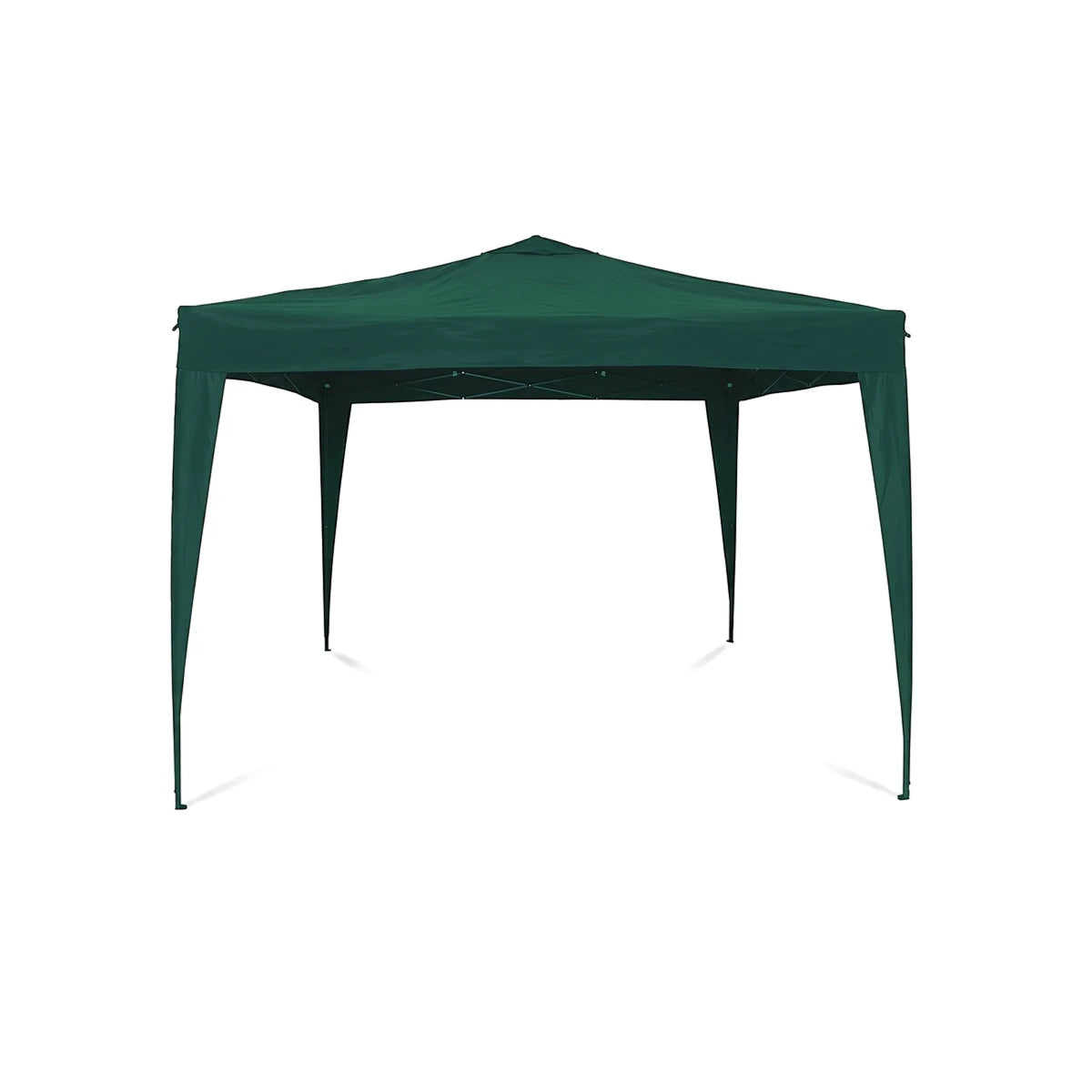 Dark green Ezy Up 3X3M pop-up gazebo for outdoor events and shade, shown from a front-facing view on a white background.