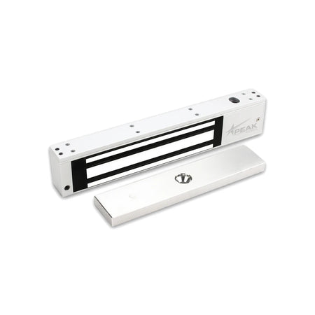 Brushed stainless steel magnetic lock (Fb-280A) with armature plate, 280Kg holding force, security hardware.