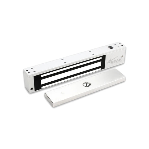 Brushed stainless steel magnetic lock (Fb-280A) with armature plate, 280Kg holding force, security hardware.