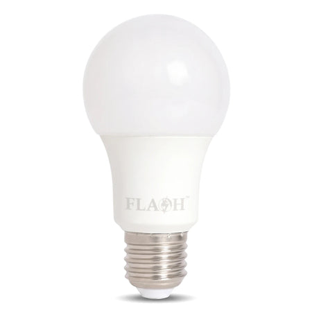 White A60 LED light bulb with a frosted dome and a B22 bayonet base, perfect for energy-efficient illumination.