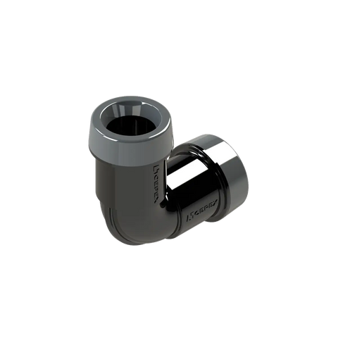 Irrigation elbow connector fitting