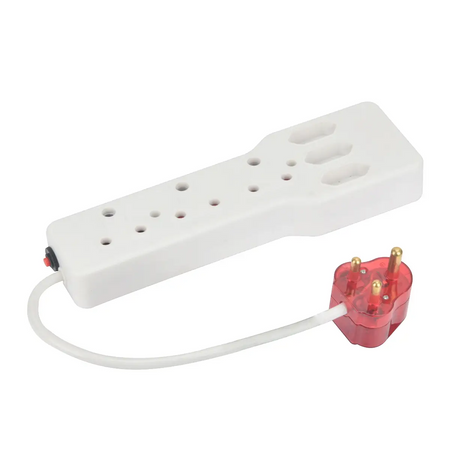 Six way surge power strip