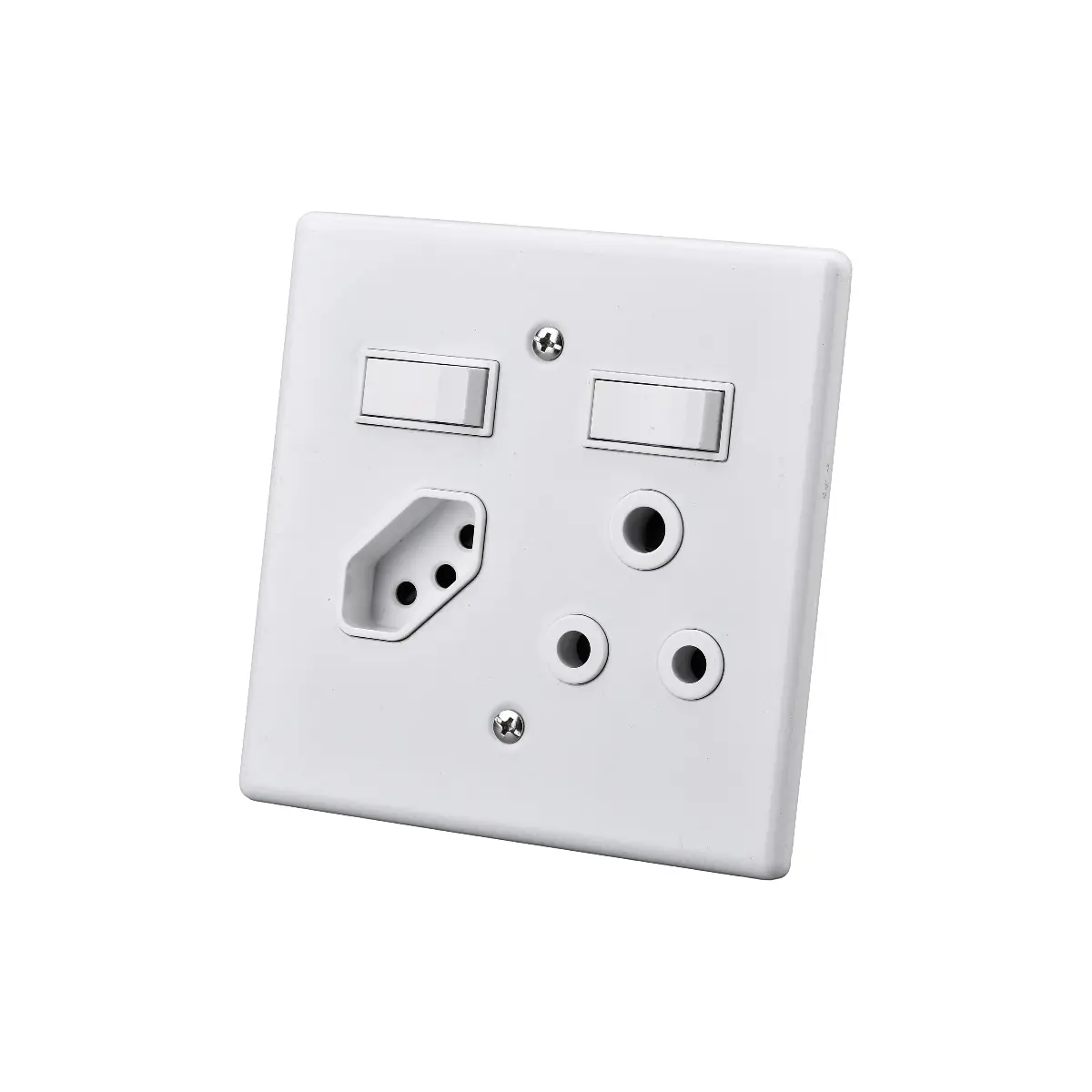 Double switch and 16A socket