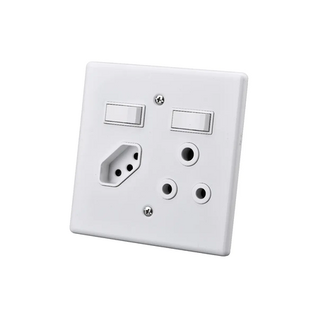Double switch and 16A socket