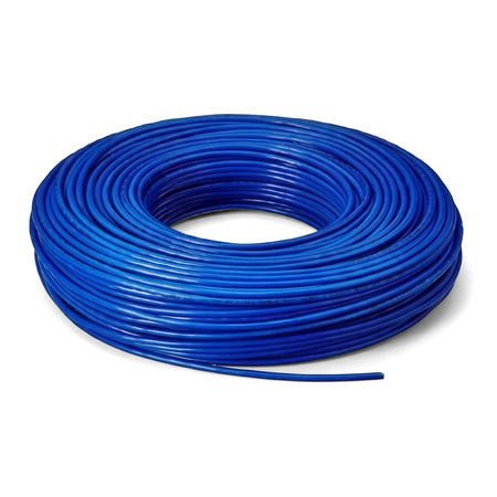 Blue G.P 2.5mm 100M roll of electrical wire, coiled neatly and ready for installation.