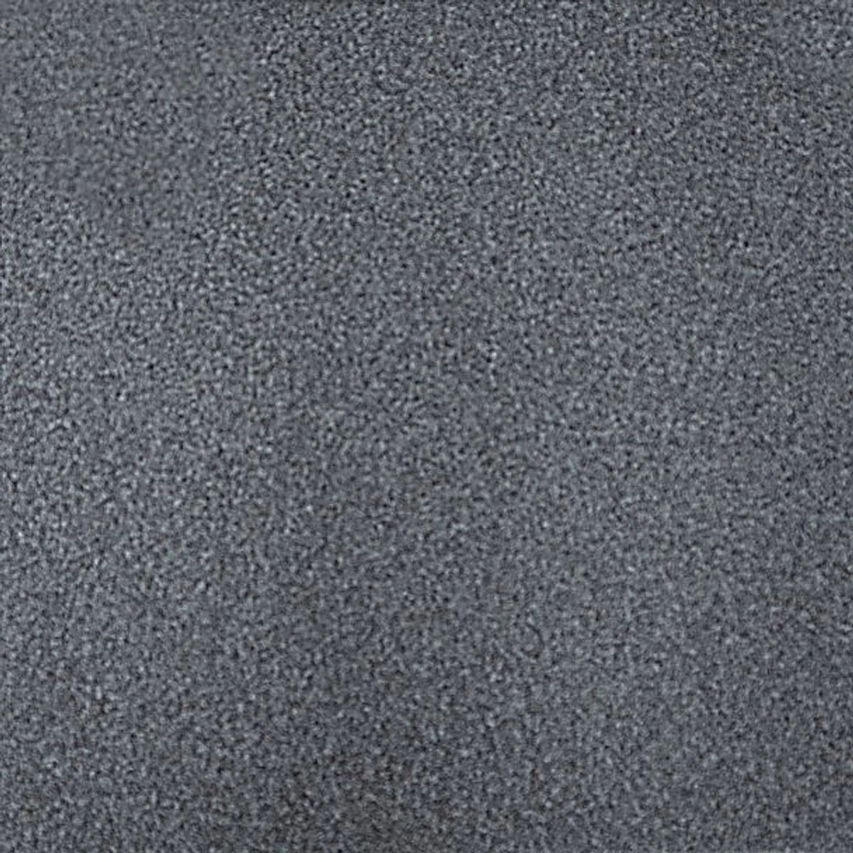 Close-up view of a dark grey granular charcoal granite tile, showcasing its textured surface.