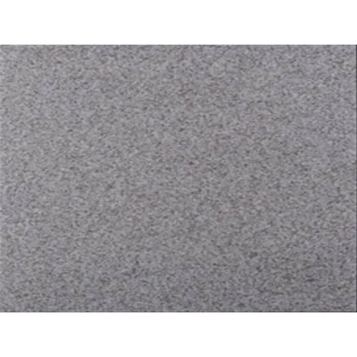 Close-up of a Granito Mid Grey 33x33cm tile, displaying its uniform mid-grey color and distinctive speckled, granular