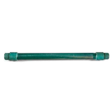 Green 15mm X 200mm micro standpipe with threaded ends, a essential component for plumbing and irrigation.