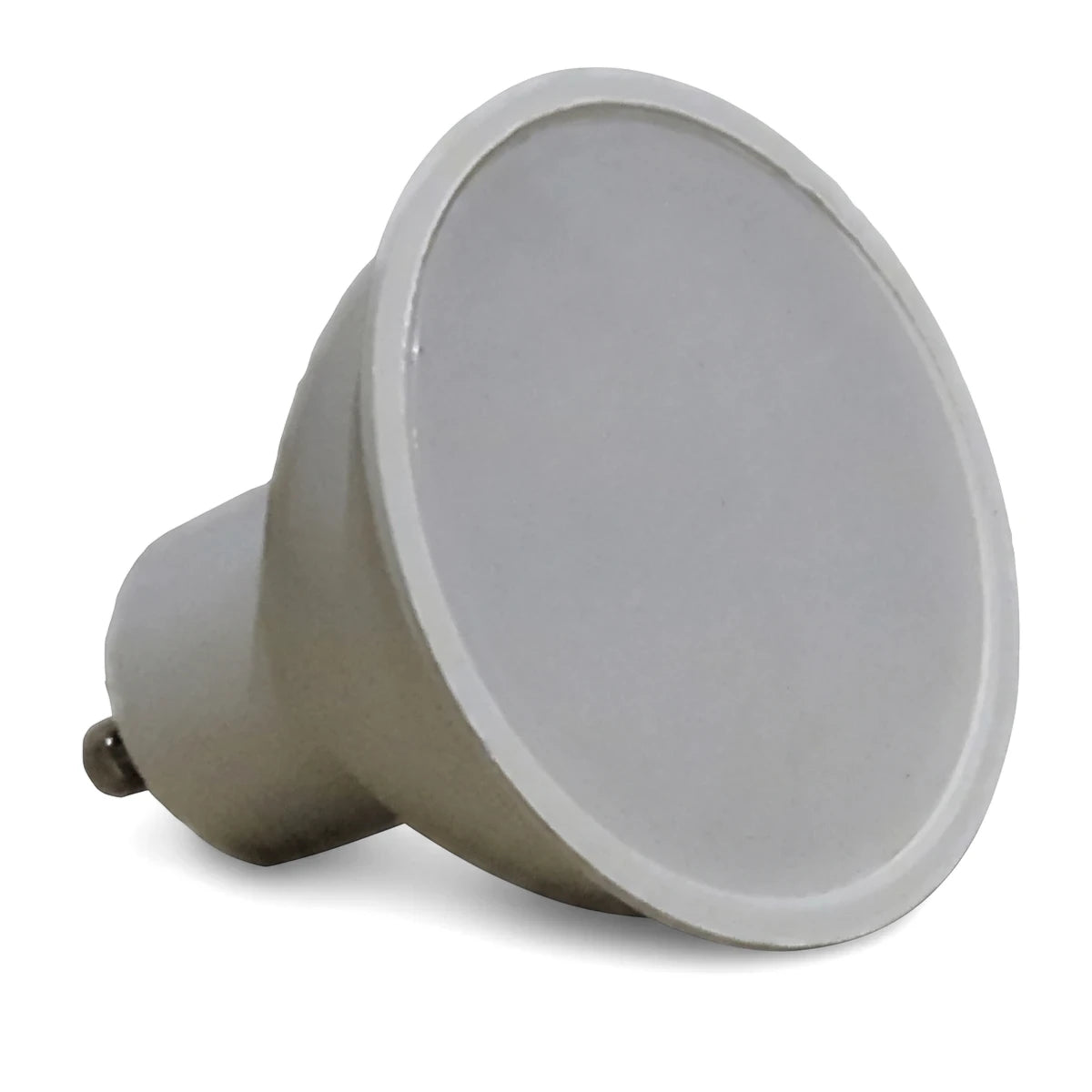 White GU10 6000K 325Lm LED bulb, designed for energy-efficient lighting with a frosted face.