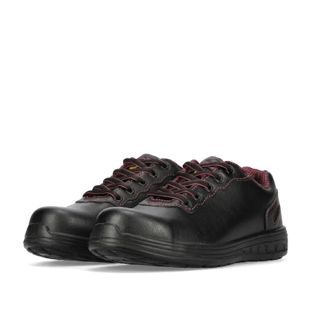 Half Mask Respirator - Double Cartridge product image shows black lace-up safety shoes, low-cut, front view.