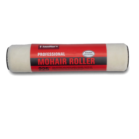 Hamilton's Professional Mohair Roller refill, 225mm, for solvent and water-based enamel paints, shown horizontally.