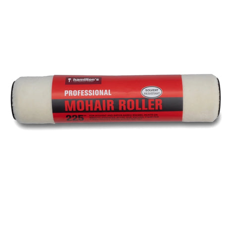 Hamilton's Professional Mohair Roller refill, 225mm, for solvent and water-based enamel paints, shown horizontally.