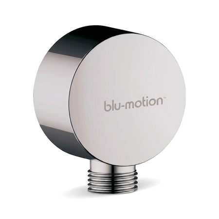 Heavy Duty Wall Elbow Round Elbow in chrome finish, featuring a circular design and a visible threaded connection.