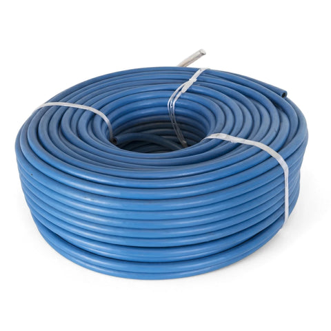 Blue Oxygen Gas Hose, 6 meters, coiled and neatly tied, presented against a clean white background.