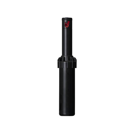 Black Hunter Pgj-04 Adjustable Pop-Up Rotor Sprinkler with a 1/2 inch BSP connection, shown vertically on a white background.