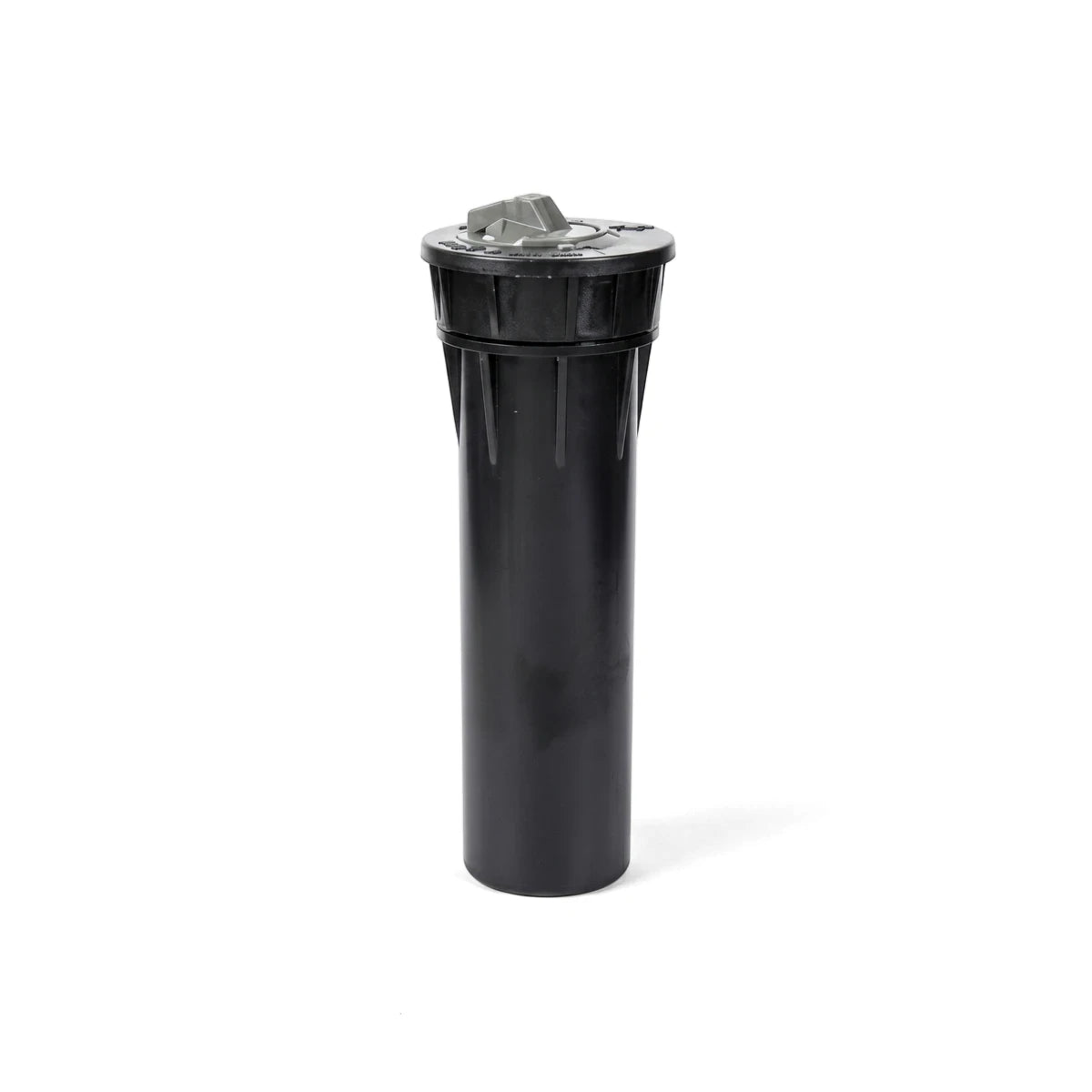 Black Hunter Pro-Spray 4-inch pop-up sprinkler body for irrigation systems, featuring a durable cylindrical design with a