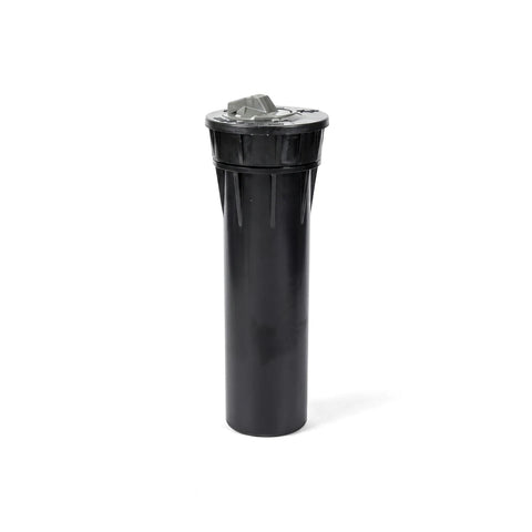 Black Hunter Pro-Spray 4-inch pop-up sprinkler body for irrigation systems, featuring a durable cylindrical design with a